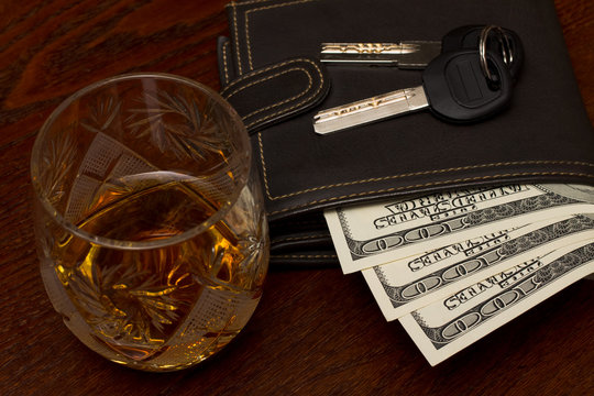 Whiskey, money and keys