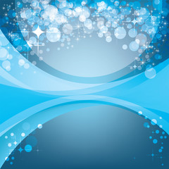 Abstract blue background, holiday template