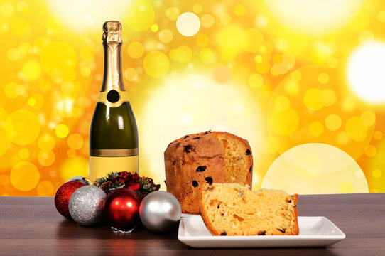 Champagne and cake