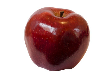 red apple isolated on white