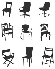 Sets of silhouette chair