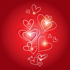 vector background heart