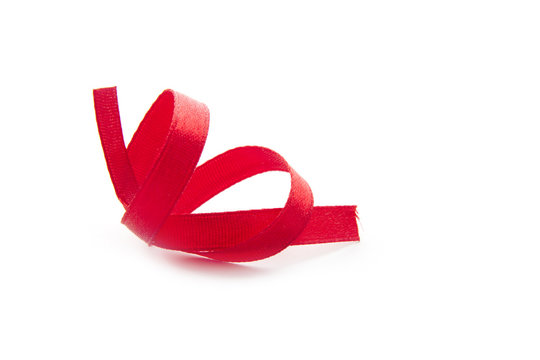 red ribbon abstract