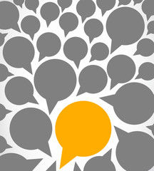 abstract speech bubbles vector design