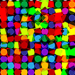 colorful abstract light square background, vactor