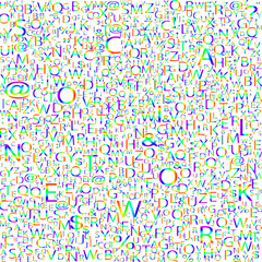Colorful Alphabet background, vector