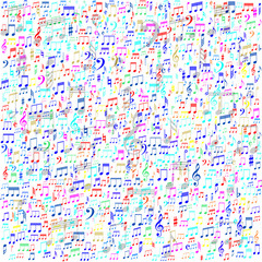 Colorful musical background, vector