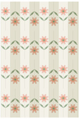 wallpaper with daisies