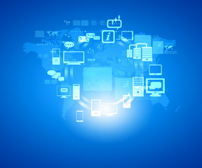 Obraz premium Internet concept illustration