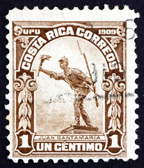 Postage stamp Costa Rica 1910 Juan Santamaria, National Hero
