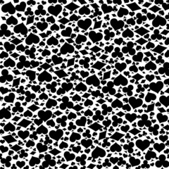 Background with game card symbols, vector