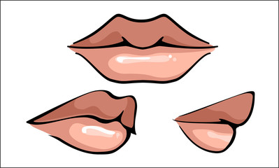 Hot Sensual Mouth, vector