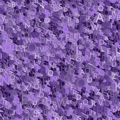 3D Alphabet background, vector