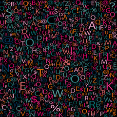 Alphabet background, vector