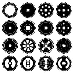Obraz premium Set of gears, vector