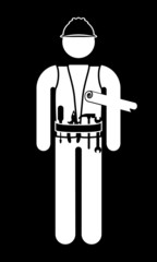 construction worker , vector