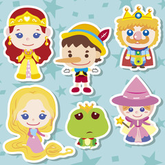 Cartoon story people icons