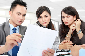 business discussion in the office