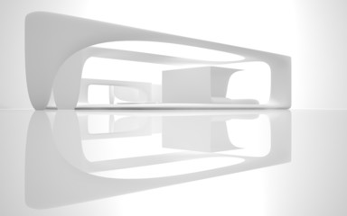 Abstract Architecture.Concept of a modern building