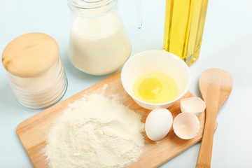 Different products to make bread