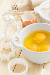 Eggs and flour
