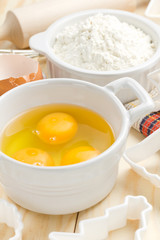 Eggs and flour