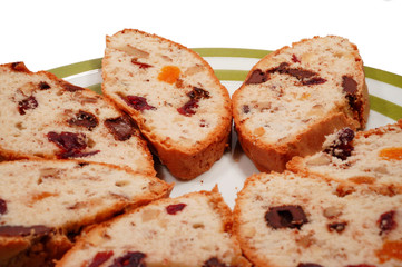 Fruit cake slices