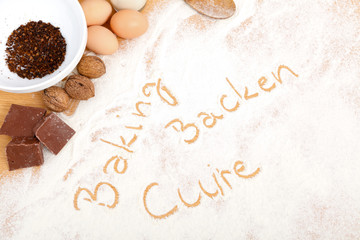 Written in flour - baking, backen, cuire