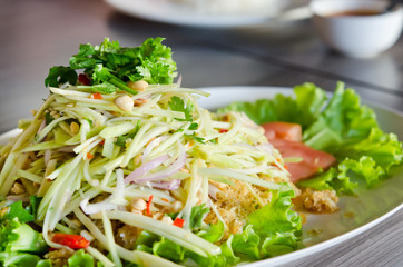 Crispy catfish salad