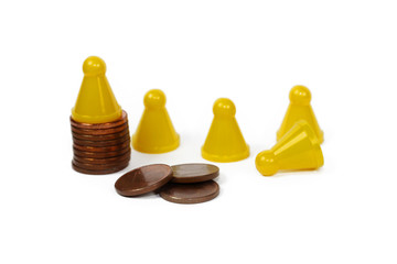 Spielehütchen freigestellt