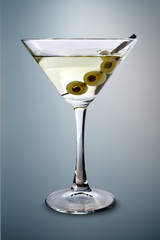 Martini with olives