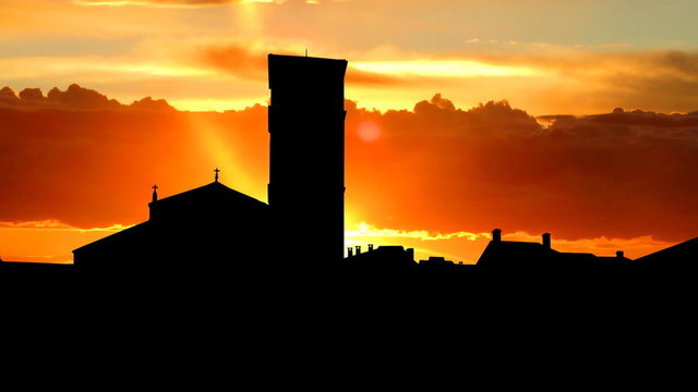 Italy Lody Pizza della Vittoria sunrise