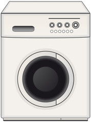 modern isolated home washing machine