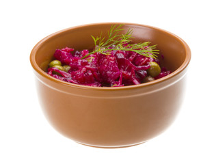 Vinaigrette Russian beetroot salad