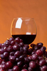 Glass of red wine