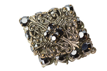 Black brooch