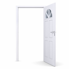 White open door