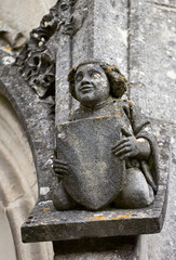 The smiling angel of La Rochepot castle, Burgundy