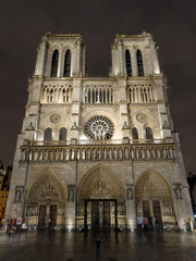 Fototapeta premium Notre Dame by Night, Paris, France