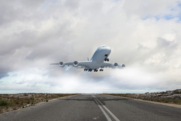 Flying plane