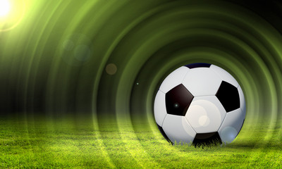 Naklejka premium black and white soccer ball