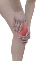 Acute pain in a woman knee