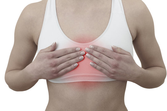Acute pain in a woman chest