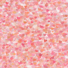 Valentine's day background with hearts. Seamless background with