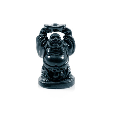 statuette of Chinese god. Netsuke.