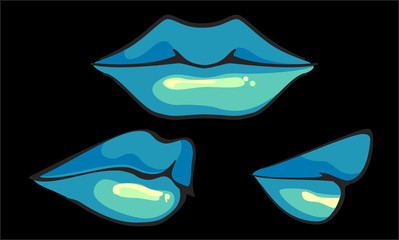 Hot Sensual Mouth, vector