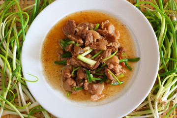 Beef in oyster sauce