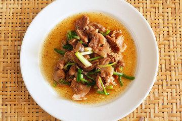Beef in oyster sauce