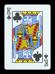 Obraz premium Playing cards - King of clubs