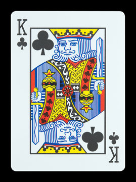 Playing cards - King of clubs